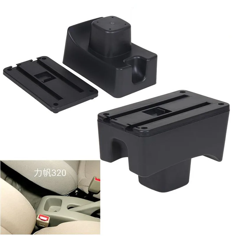 For LiFan 320 330 armrest box central Store content Storage box USB interface 2008-2013