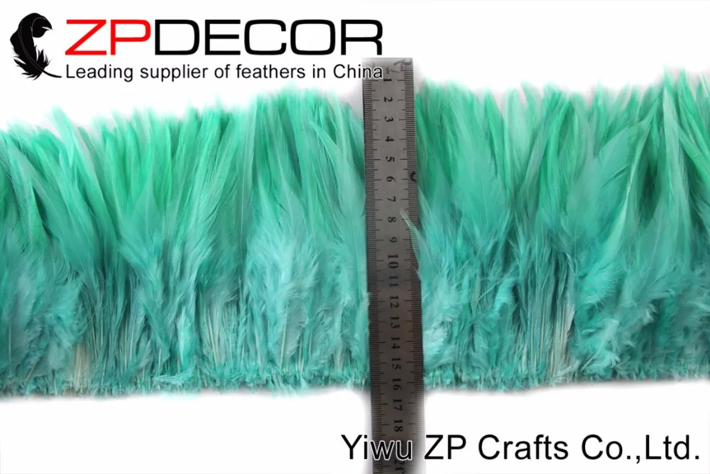 Zpdecor 700-800 шт/комплект 4-6 дюймов яркая аквазеленая фиалка "петушиные перья" натянутая для специальных выступлений и свадебного декора