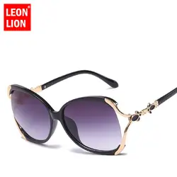 LeonLion Винтаж солнцезащитные очки Для женщин очки в большой оправе Леди Ретро солнцезащитные очки покупок для вождения UV400 люнет De Soleil Femme