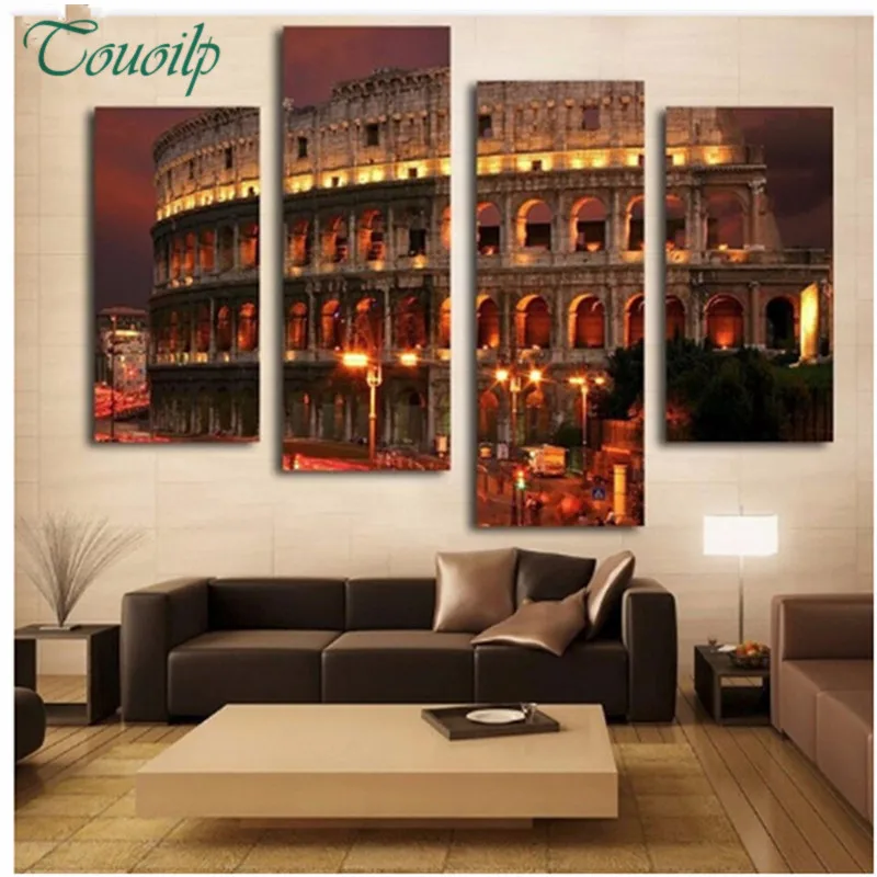 

3d Diamond Painting 4pcs Cross Stitch Pattern 5D Diamond Embroidery Star Trek diamond Mosaic Full Square Home Decor DIY Painting