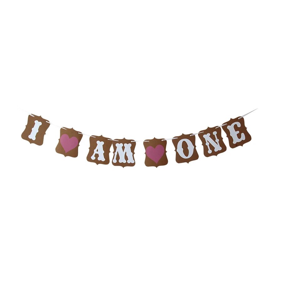 

1st Birthday Decorations Flags Happy Birthday Party Decorations Kids First Birthday Bunting I AM ONE Home Door decor 1131001