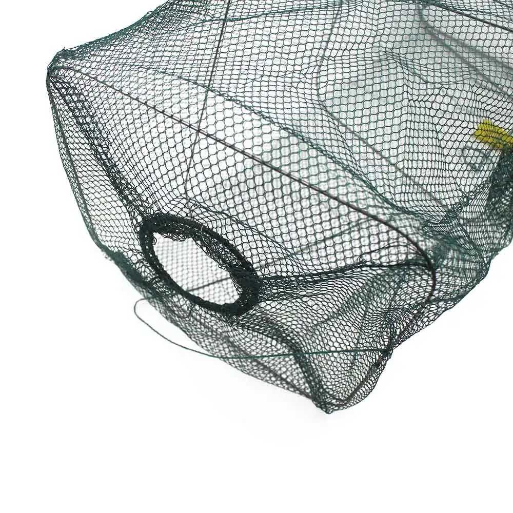 Складная портативная рыболовная сеть для ловли крабов, креветок, гольян, рыболовная приманка, ловушка, литая сачок, нейлоновая сетевая клетка, рыболовная сеть