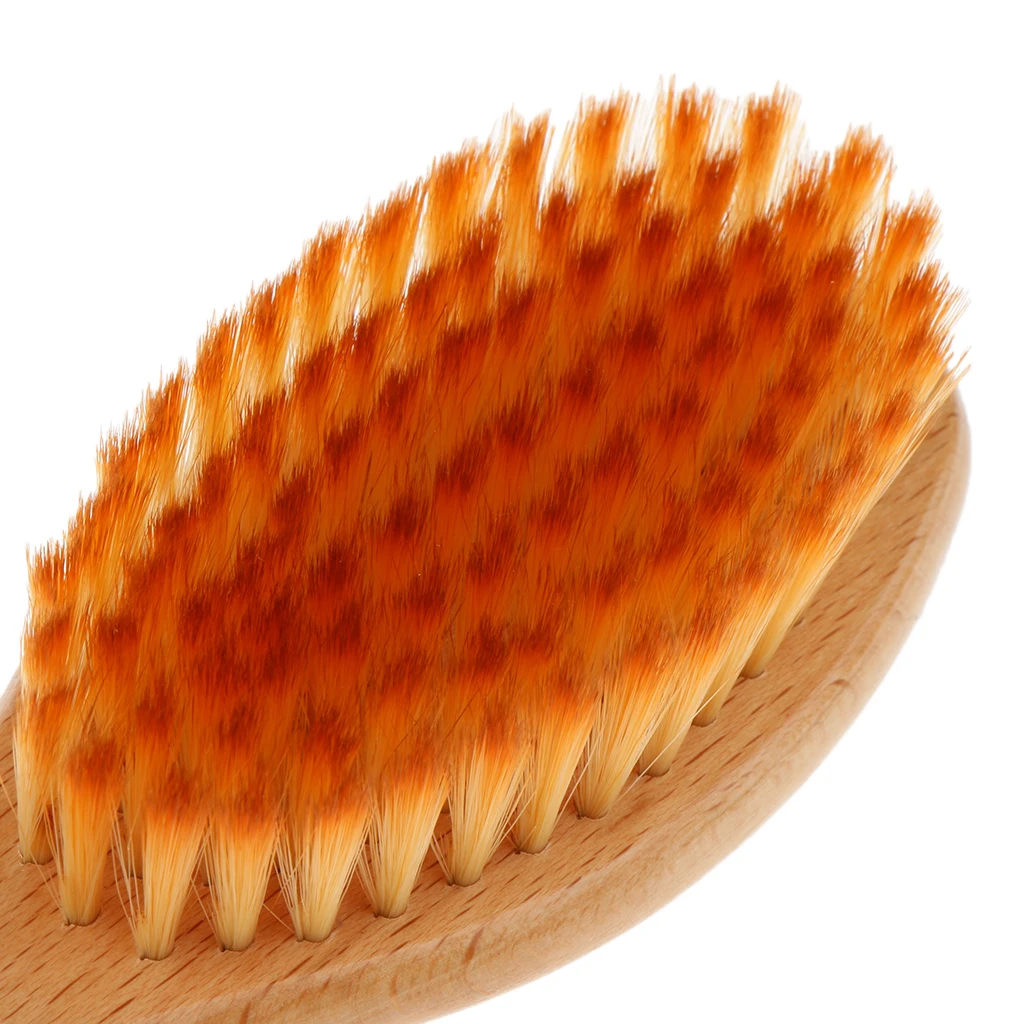 Ultra Soft Baby Hair Brush Comb Wooden Handle for Newborn Toddler Infant Hairbrush Neck Face Duster Brush