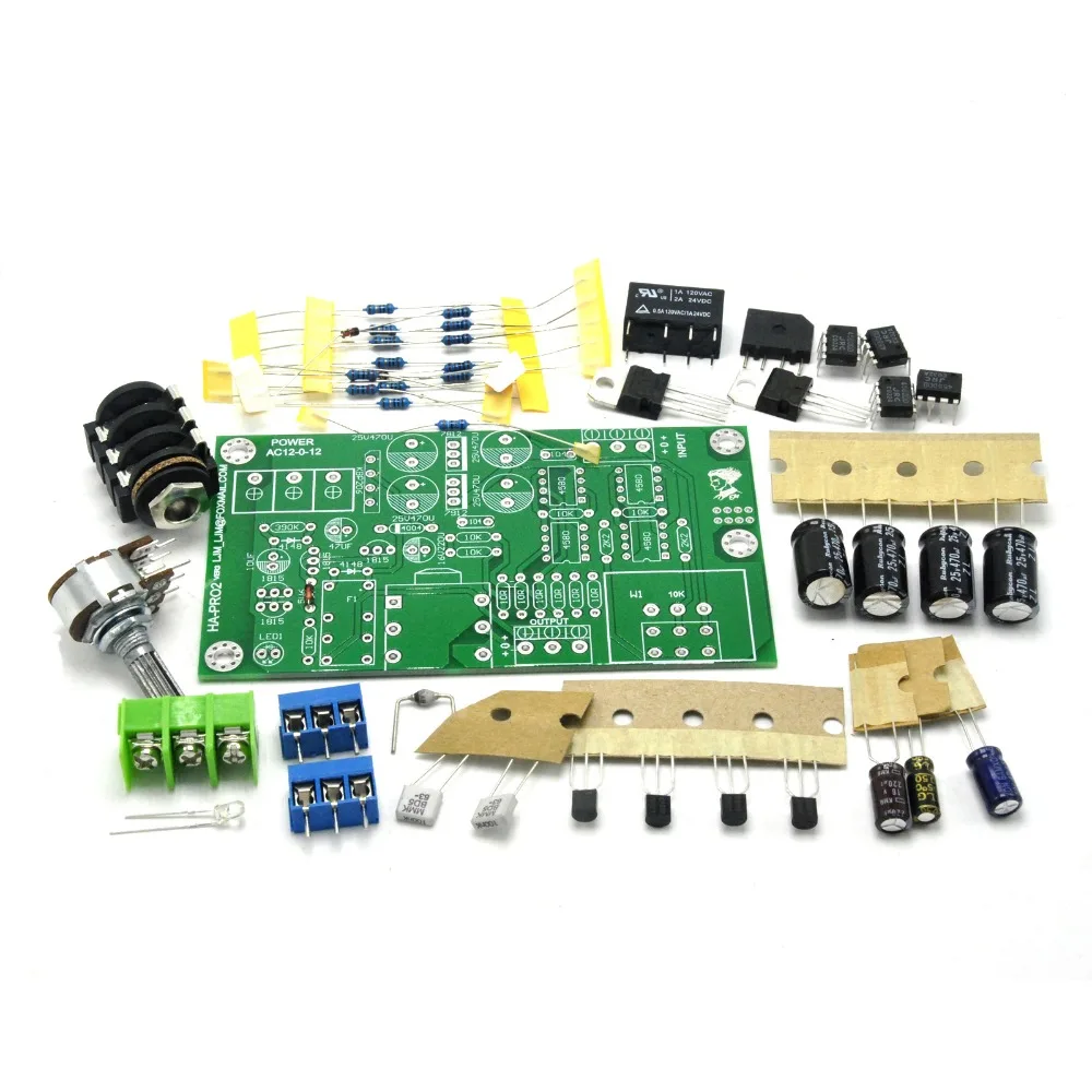 

DIY Kits HA-PRO2 Monitor Level Headphone Amplifier Professional Ultra Low Noise Low Distortion Amplifier with AP Test
