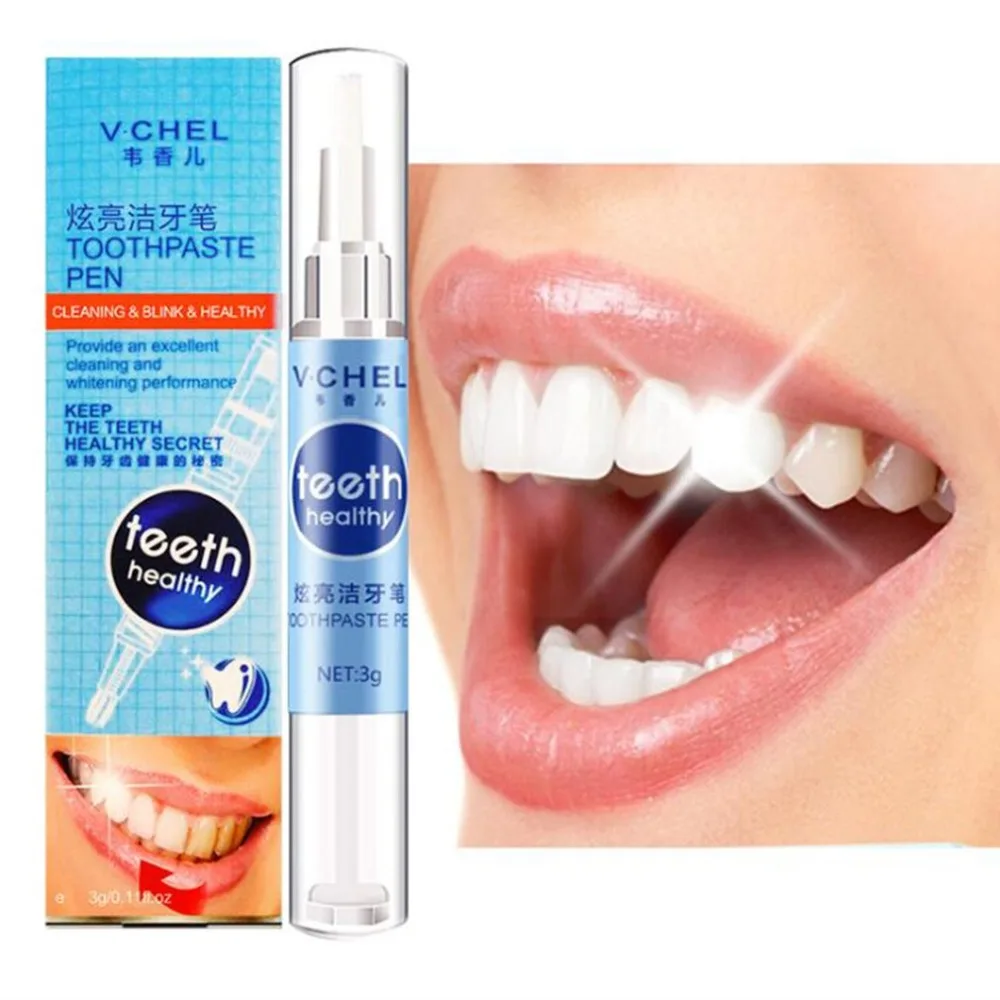 

Teeth Whitening Pen 3G Non-Toxic Safe Use Dental Tooth Gel Whitener Bleach Stain Remover Tooth Gel Instant Whitening Teeth Pen