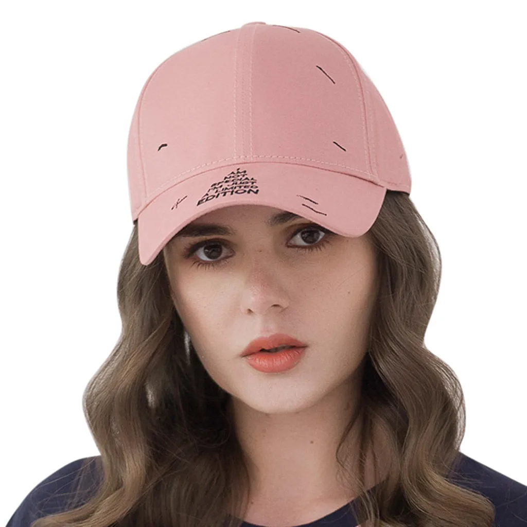 Feitong Fashion Pink Baseball Caps Summer Sun Hat Outdoor Sunscreen