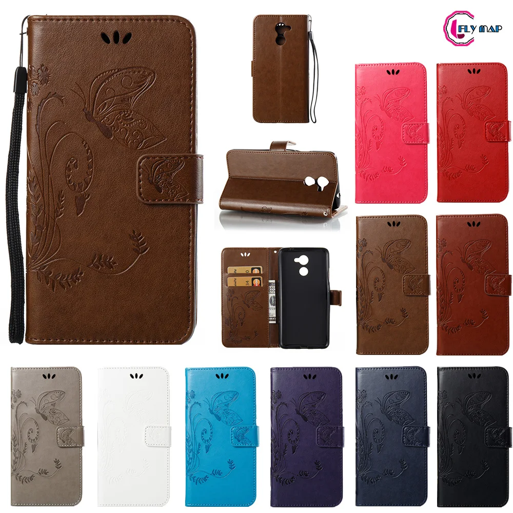 

Coque for Huawei Y7 Prime 2017 TRT-LX1 Case Phone Leather Cover for Huawei Y 7 Prime Y7Prime TRT LX1 Butterfly Wallet Flip bag