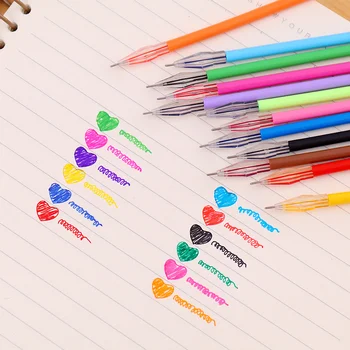 

1 PCS Diamond Head Refill Candy Roller Ball Gel Pen Refill 0.38mm Refills Writing Stationery Office School Supplies 12 Color