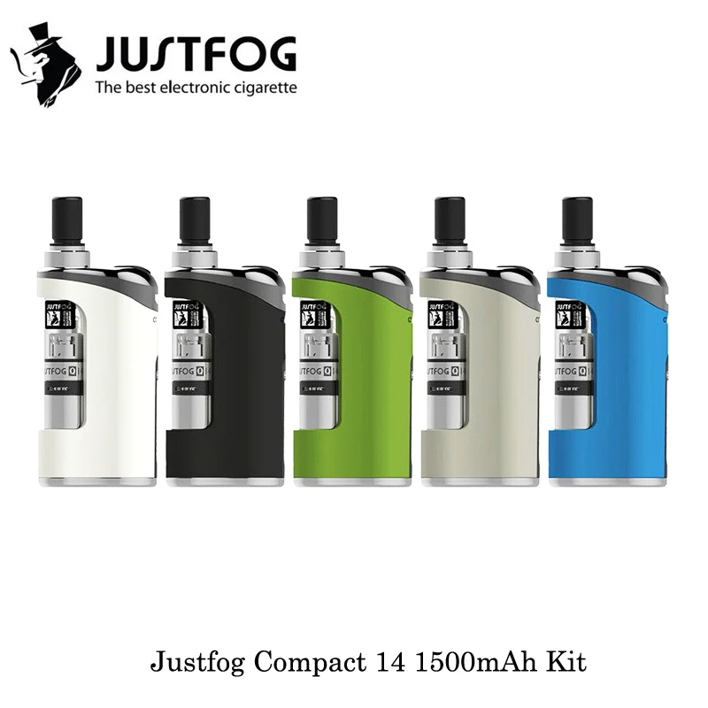 

In Stock JustFog Compact 14 Kit 1500mAh Compact14 Vaporizer Kit Electronic Cigarette 1.2ohm/1.6ohm Q14 Clearomizer Tank Vape Kit