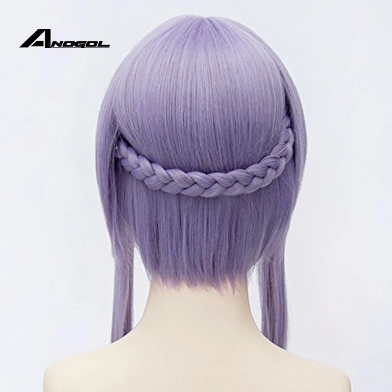 ANOGOL Hiiragi Shinoa Серафим конца длинные прямые Фиолетовый плетеный синтетический