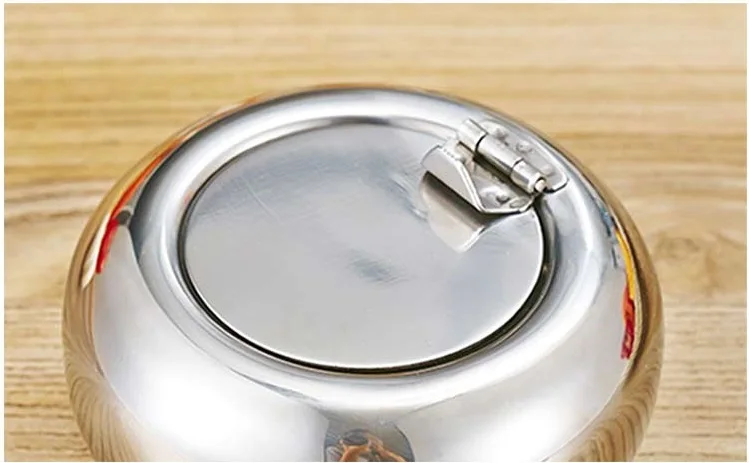 Personalized ashtray creative    thickening  drum ashtray with stainless steel stylish bar products - 