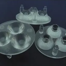 JSB-50 Высококачественная светодиодная оптическая линза 3 P, 45 градусов, размер: 50X15,5 мм, поверхность бусин, pmma-материалы