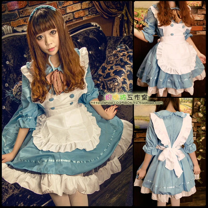 

Sexy French Maid Dress Halloween Cosplay Costume Sweet Gothic Women Lolita Dress Cosplay Sissy Maid Uniform For Women