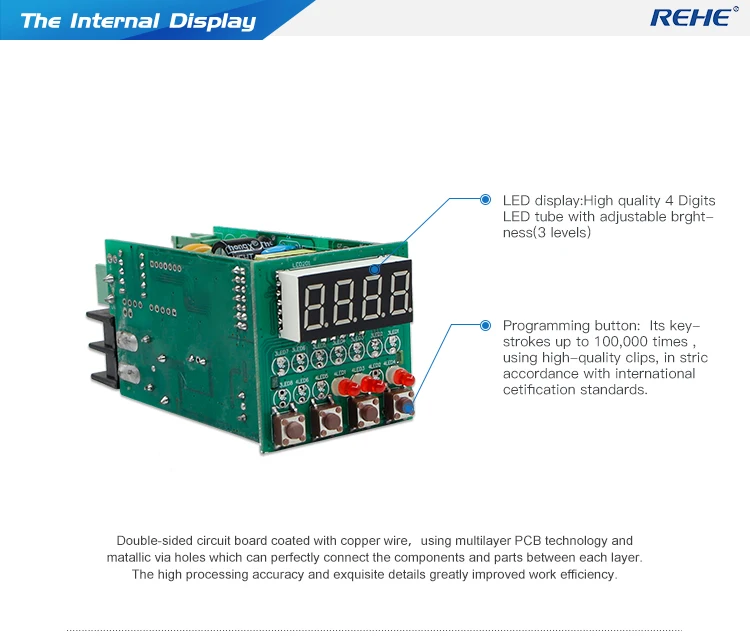 REHE RH-Q81 48*48 мм светодиодный цифровой Мощность однофазный счётчик