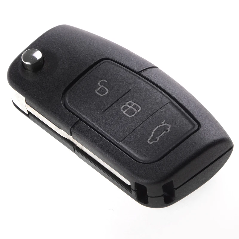 

3 Buttons Replacement Remote Auto Key For Ford Focus Mondeo Fiesta Frequency 433.92Mhz Car Key With Battery And Chip