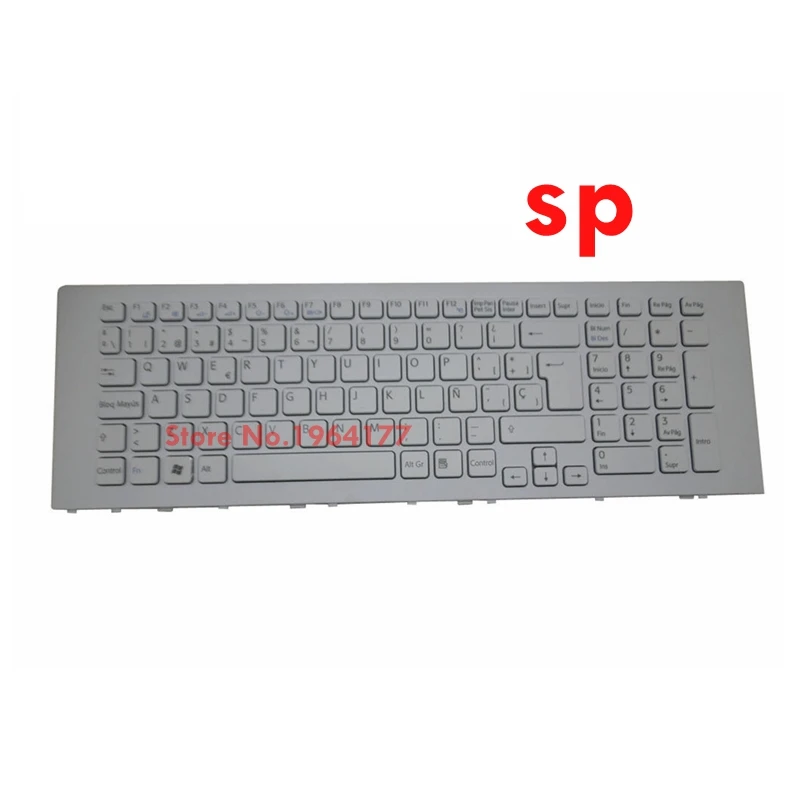 Новая клавиатура для ноутбука SONY VAIO VPCEJ VPC-EJ VPC EJ 148972481 AEHK2P00020 SP Испанский белый 17,3 "серии с рамкой