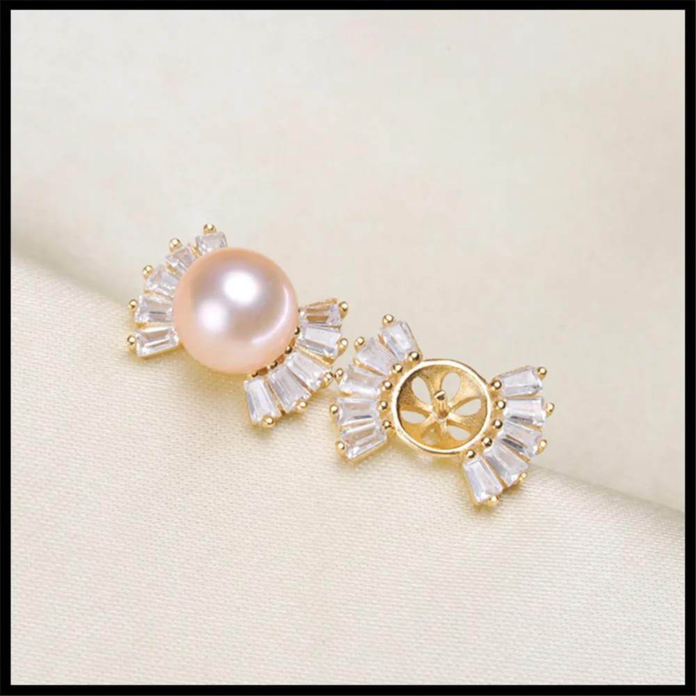 

Unique Design Hot Pearl Earrings Mountings, Drop Earrings Findings Settings Jewelry Parts Fittings Drop Earrings Accessories