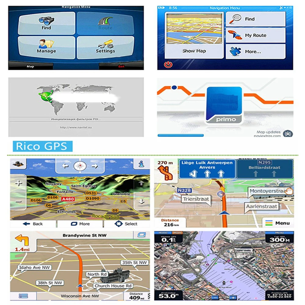 Автомобильный gps навигатор 5-дюймовый ЖК-дисплей экран FM спутниковый голосовая навигация грузовик gps navigation256BM Navigaton устройство Туристический навигатор