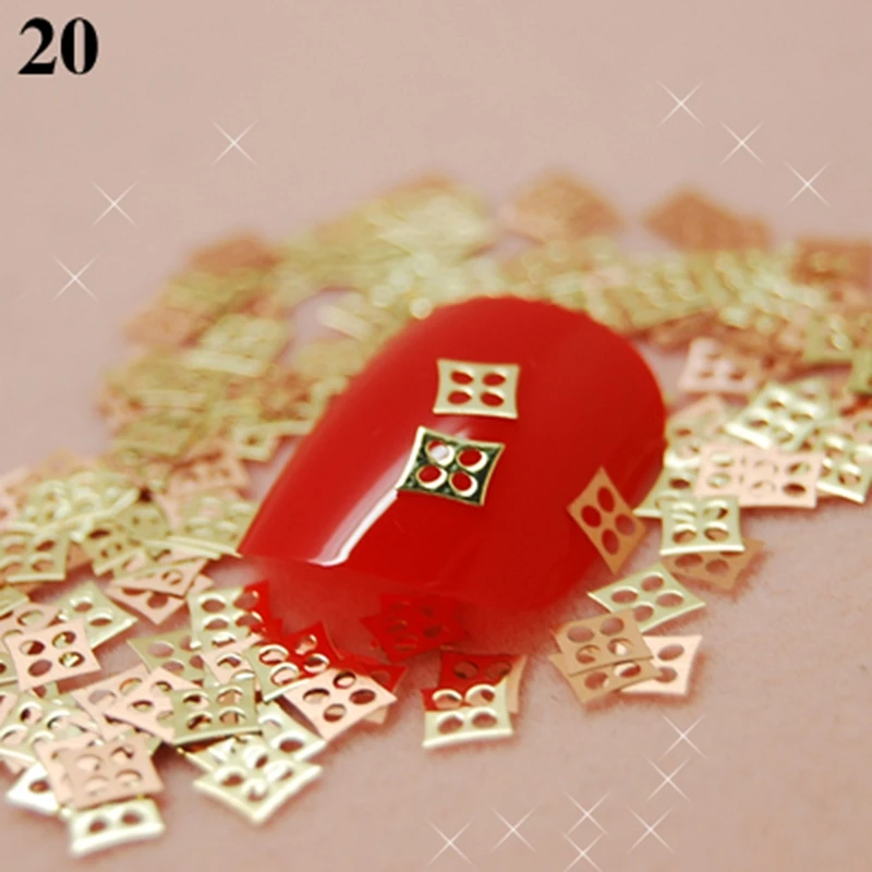 

New arrival 3mm/5mm 700pcs/bag Women Metal Gold 3D Nail Art Decorations Nails Decor Tools Sticker DIY +High Quality K20