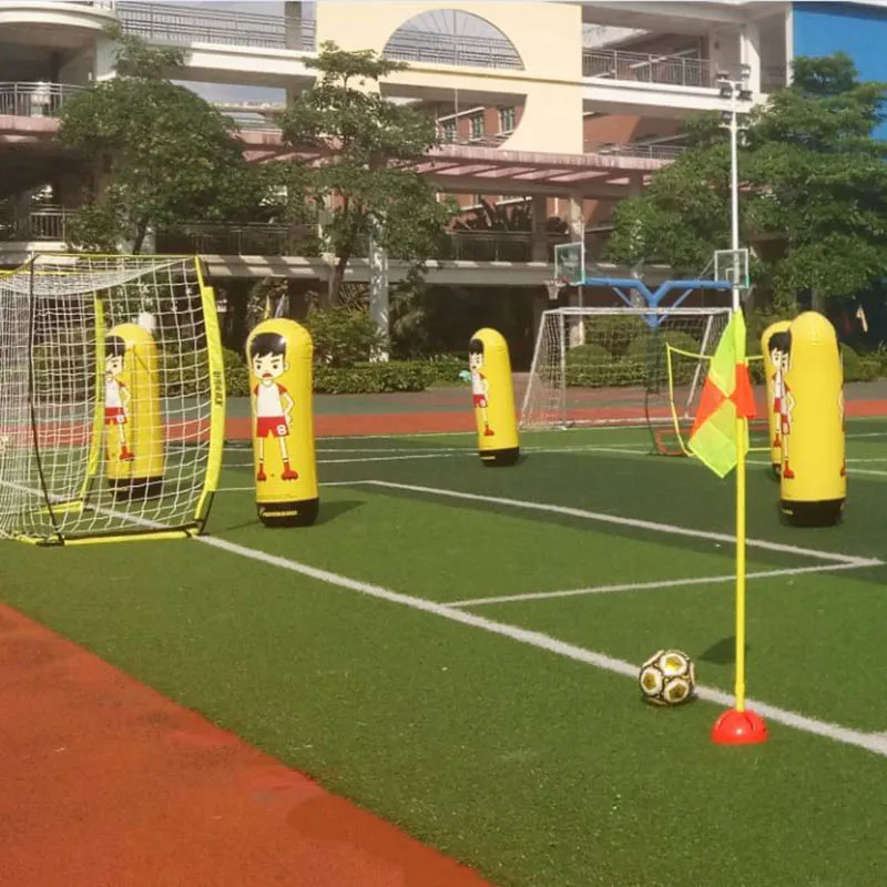 1.6m Inflatable Football Training Goal Keeper Column Stand Tumbler Soccer Train Dummy for Kid Adult inflatable football training dummy Soccer Dummy Goal Keeper Tumbler Air Mannequin Defender Wall