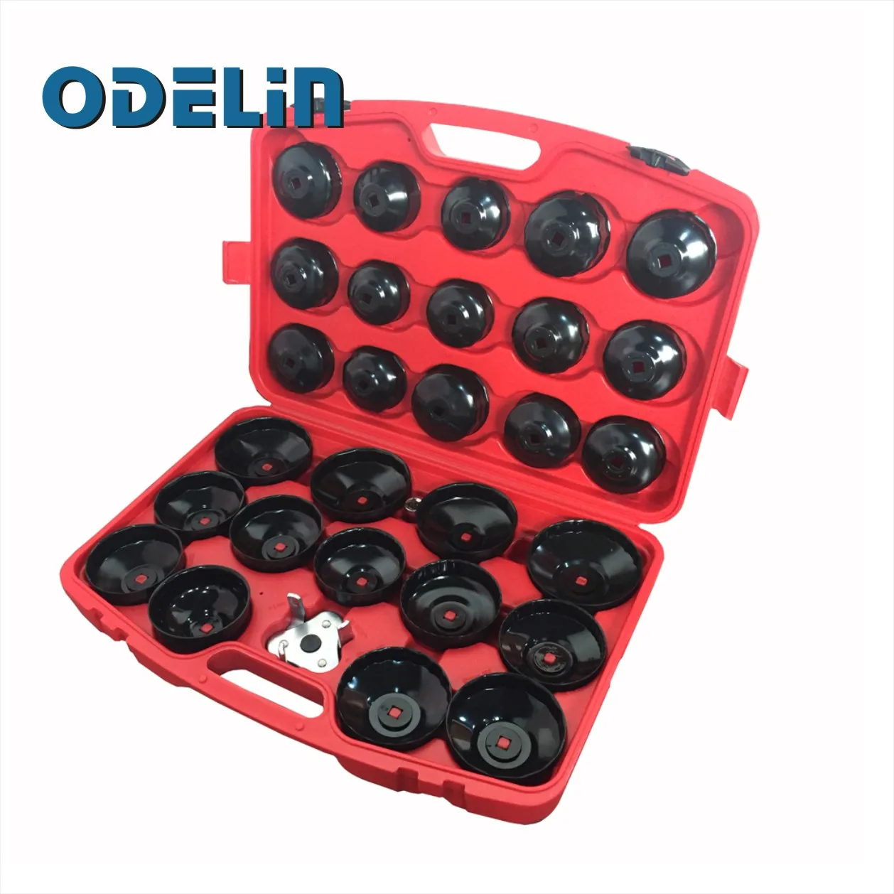 

30pc Oil Filter Removal Wrench Cap Car Garage Tool Set Loosen Tighten Cup Socket