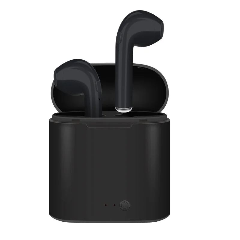 Прямая поставка i7 TWS Bluetooth 5,0 наушники 1:1 двойные звонки беспроводная гарнитура для Apple телефона Xiaomi Pk I10 I200 I12 наушники - Цвет: Black