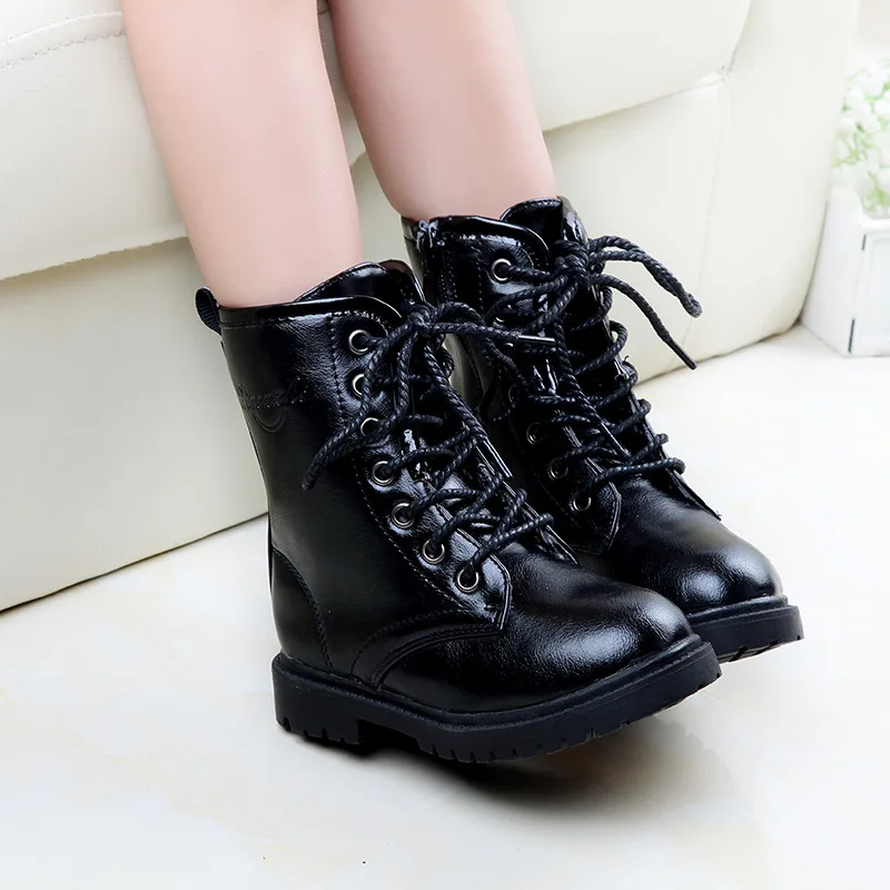 2016 children boots snow boots winter shoes leather shoes