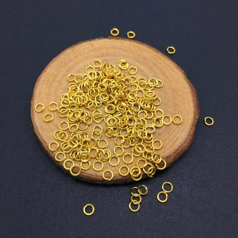 

LEENAHAR-200pcs Wholesale High Quality 3*0.5mm Iron Single Loop Open Jump Rings Metal Jewelry Findings for DIY Necklace Bracelet