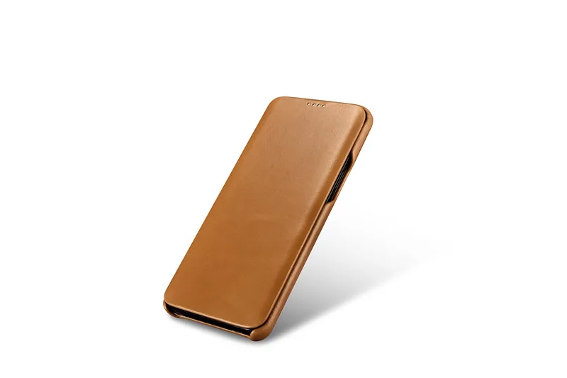 ICarer для samsung Galaxy S10 S10+ S9 S9+ Plus Note8 Note 9 изогнутый край винтажная серия чехол из натуральной кожи