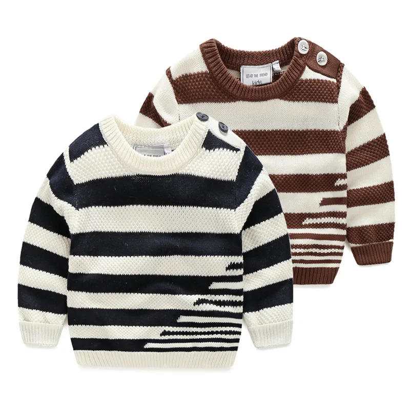 Baby boys sweater New Autumn Winter Kids bobo choses Sriped Sweater Jumper For Boys Girls Baby