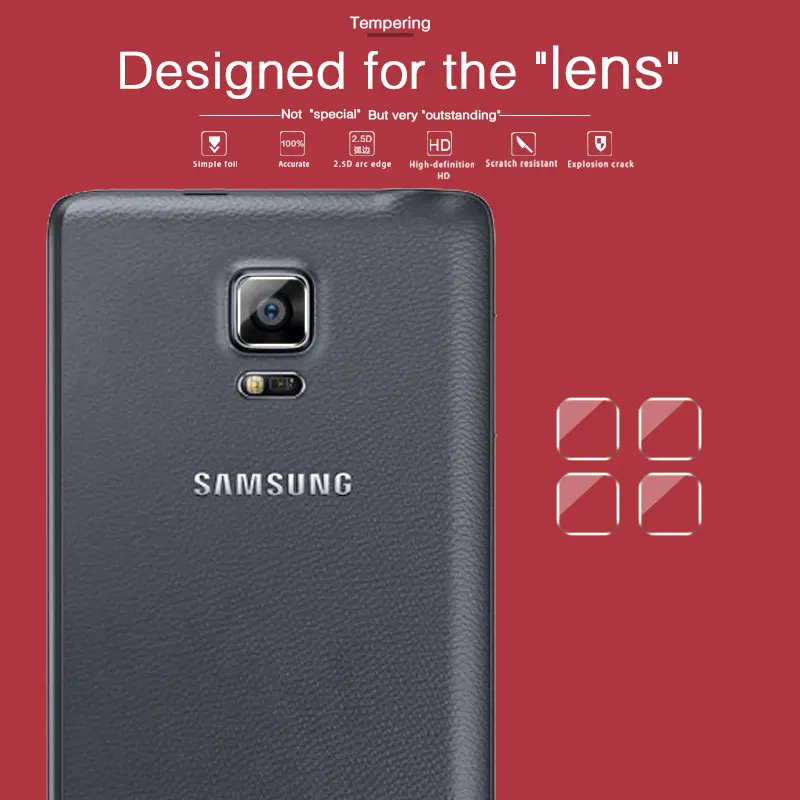 

Ultra-thin Back Camera Lens Tempered Glass Film For Samsung GALAXY N9150 Note Edge Rear Lens Protective Film Glass + Cloth