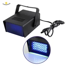 AC110V 220 В яркость 3 Вт 24 светодиодный диджейский стробоскоп вспышка светильник s Дискотека вечерние клуб Стробоскоп Белый сценический светильник эффекты ЕС штекер