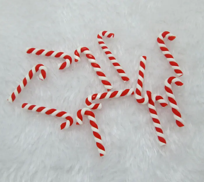 

20Pcs Home Decoration Christmas Kawaii Resin Flatback Cabochons Scrapbooking Cute Clay Candy Craft DIY Accessories Buttons