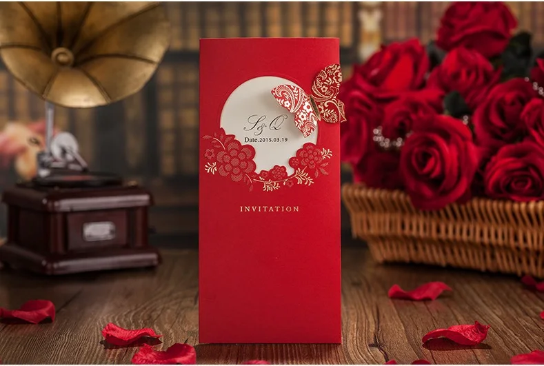 Invitation Wedding Card Picture More Detailed About Gold Foil Red Stock Mandala Invitation