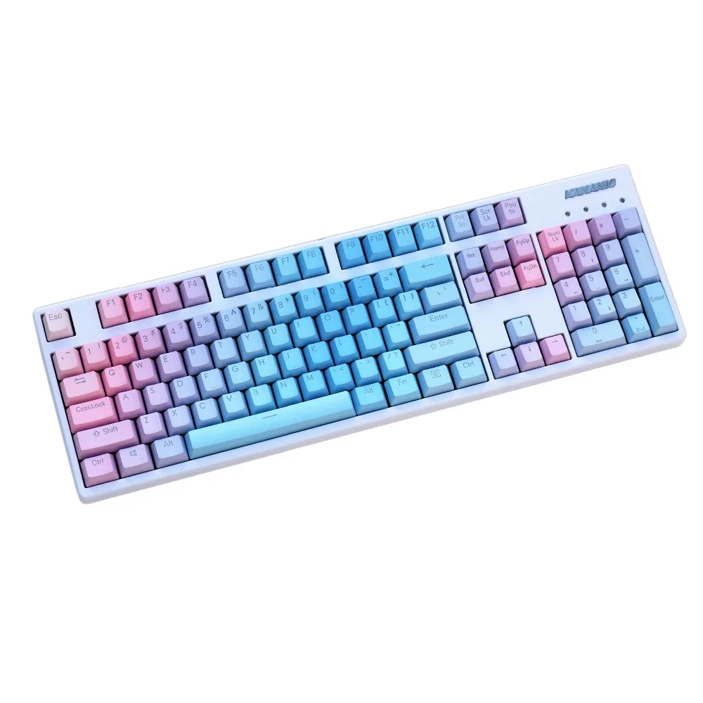 

Ducky filco PBT 108 color Translucidus Backlight Keycaps Key Cap For Cherry/ ANSI Mechanical Keyboard Color light keycap