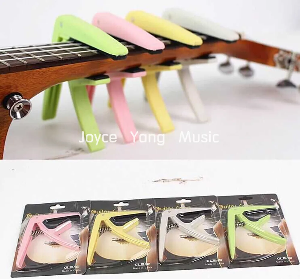 Colorful Plastic Acoustic/Electric Guitar Capos Clamp Key Change Pink