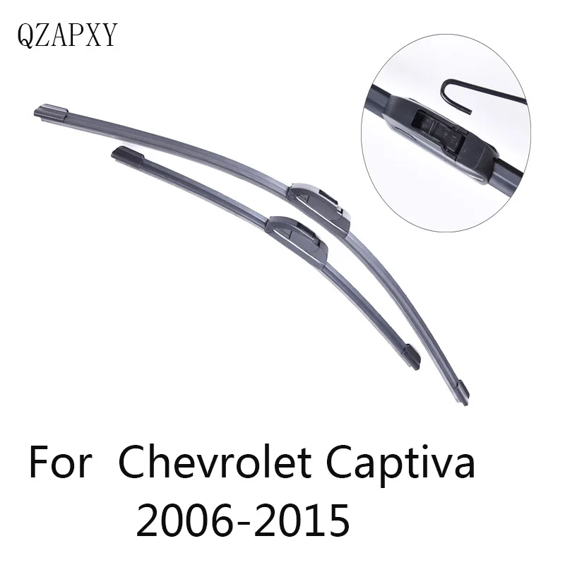 QZAPXY Car Wiper Blades for Chevrolet Captiva 24"&16"2006 2007 2008