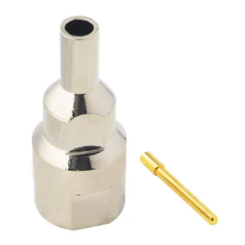 

100 Pieces Brass FME Plug Male Pin nickelplated Crimp for LMR RG174 RG316 Cable RF Connector