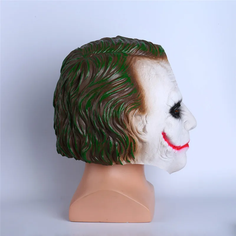 Takerlama Джокер маска Бэтмен Костюмы Клоуна для косплея фильм взрослые вечерние маскарадные полный голова резиновые латексные маски для Хэллоуина