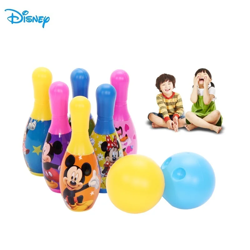 Disney 6Pcs Children Bowling Sets Outdoor Family Games Bowling Sports Ball Kids Toy Bowling Set Boy Mini ADJY36126