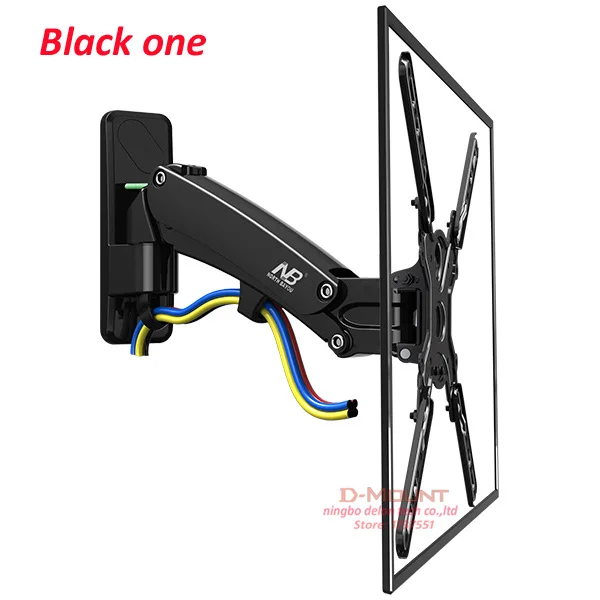 NB двойной длинные arm50-60 "14-23 кг воздуха давление газа весна F400 полный motion монитор Настенный кронштейн ЖК-Телевизор с плазменным экраном