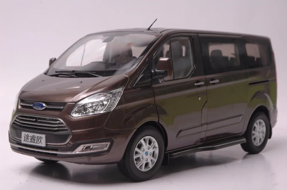 1:18 литья под давлением модель для Ford Tourneo коричневый MPV сплав игрушка автомобиль миниатюрная коллекция подарок