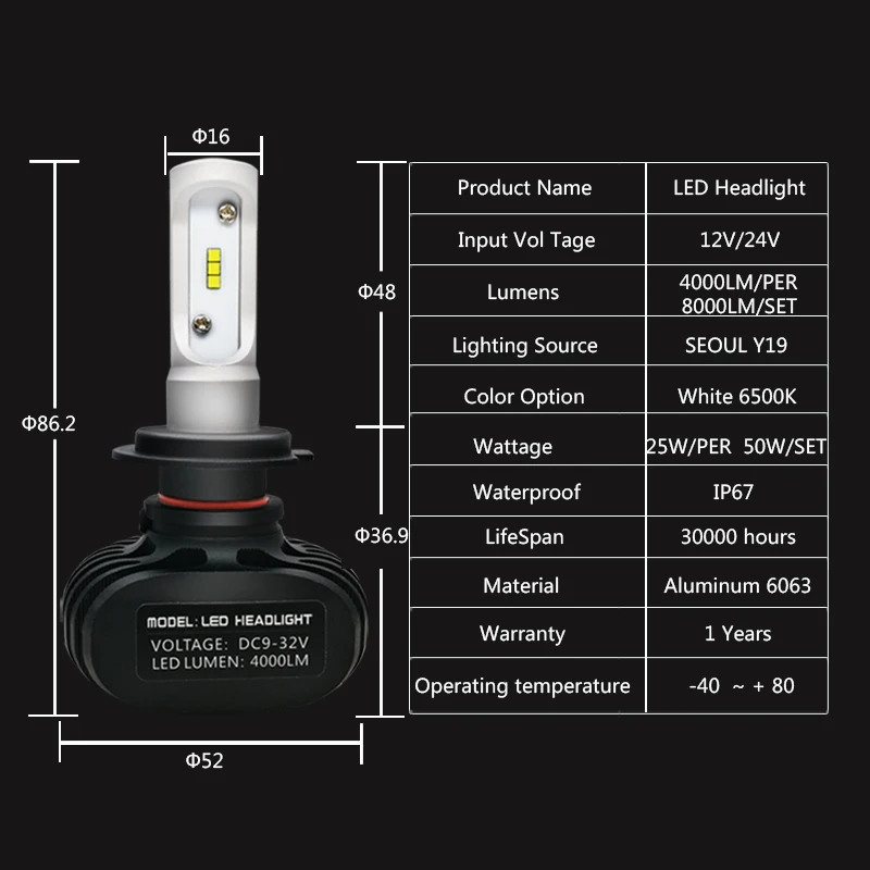car headlight bulbs 