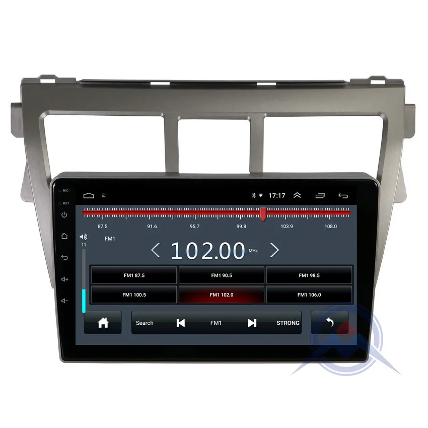 Top ZOHANAVI Android 8.1 2.5D Car Stereo Screen Radio For Toyota Vios Yaris Belta 2005-2011 Car DVD GPS Navigation with maps 2