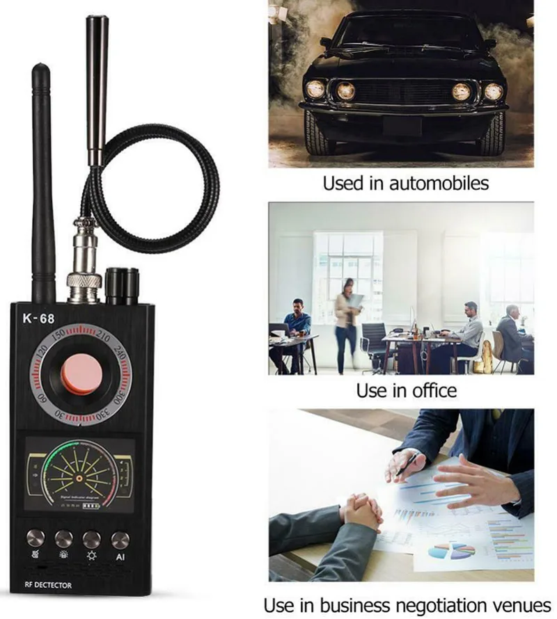 Многофункциональный Анти-шпион детектор Камера GSM аудио прибор обнаружения устройств подслушивания gps сигнала объектива устройство