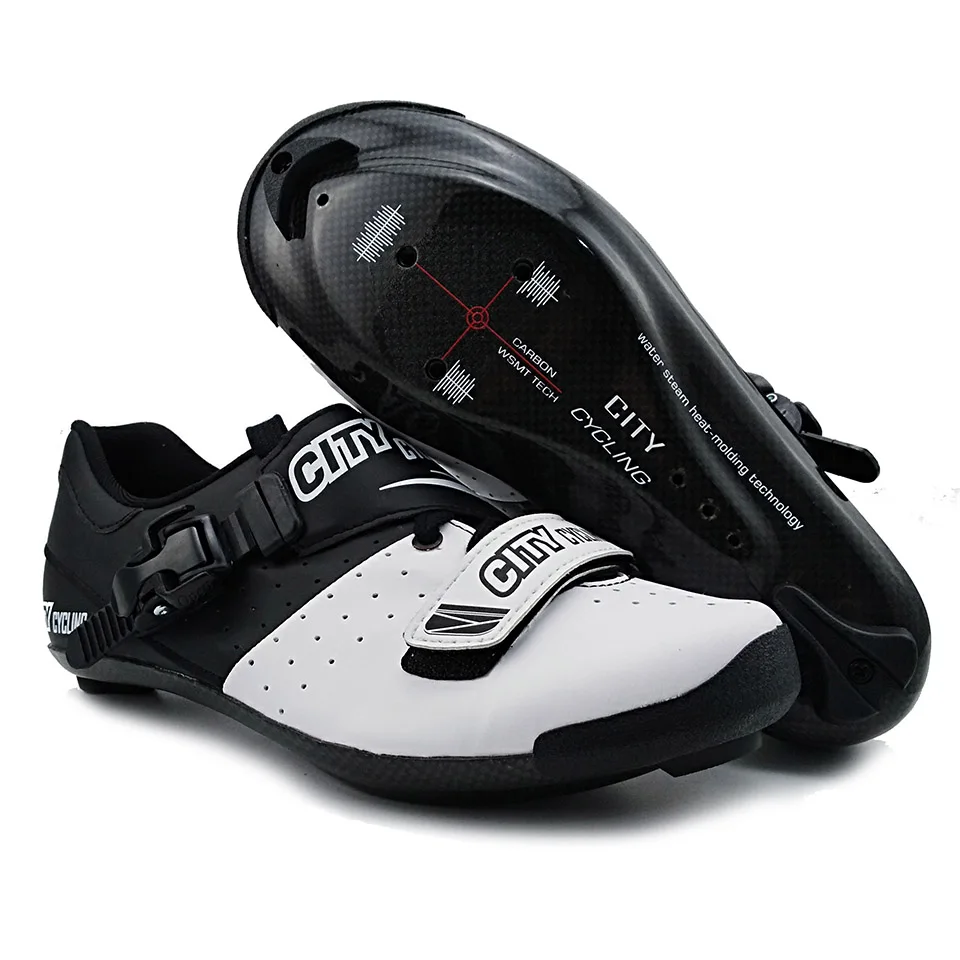Cycling Bicycle Shoes Road Bike Sneakers Heatmoldable Carbon Fiber