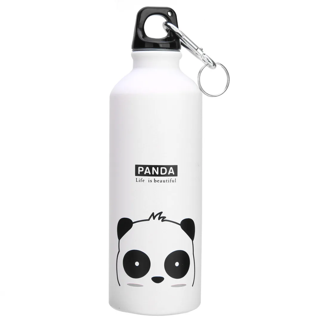 Portable Outdoor Sports 500ML Bicycle Water Bottle Cycling Bicycle Camping Cartoon Aluminum Alloy Water Bottle High Quality