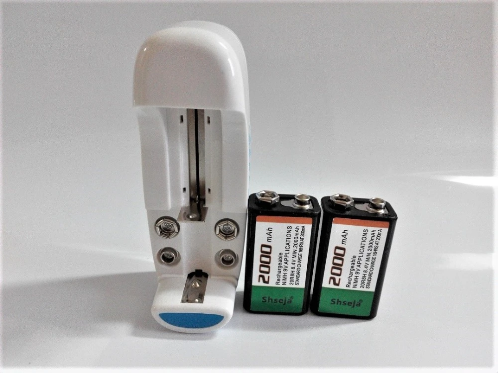 Vente 2 PCS SHSEJA 2000 mAh 9 V rechargeable batterie NiMH batterie + universel 9 v aa aaa 18650 cr123a batterie chargeur