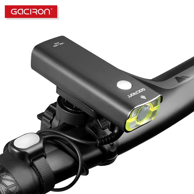 Best Price GACIRON Cycling WaterProof led lights usb rechargeable mini bike 400 Lumens handlebar front light bicycle accessories