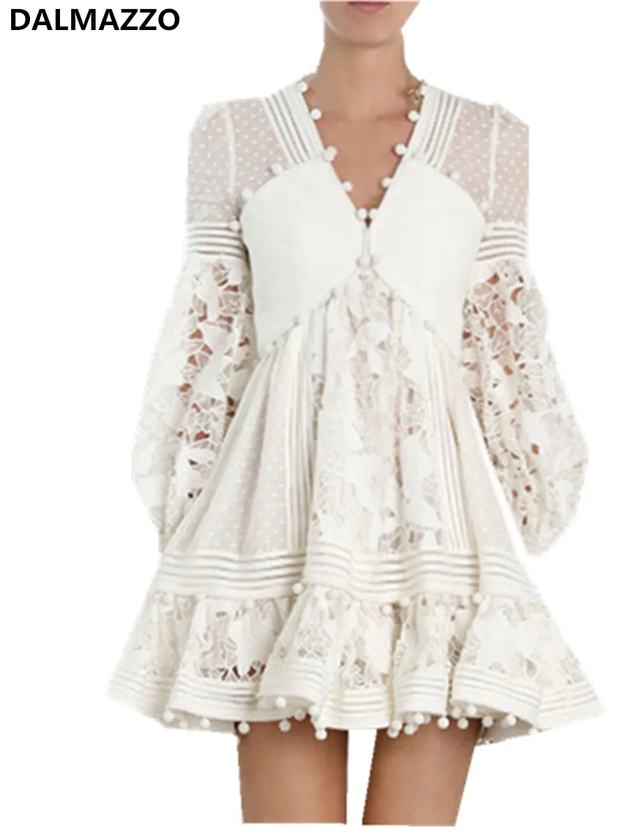 long sleeve white gown